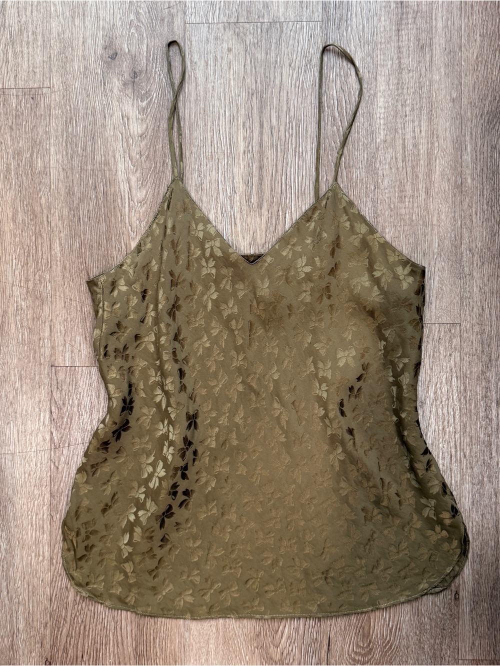 Vintage Silk Sighs & Whispers 100% Silk Butterfly Corset Top Y2K S